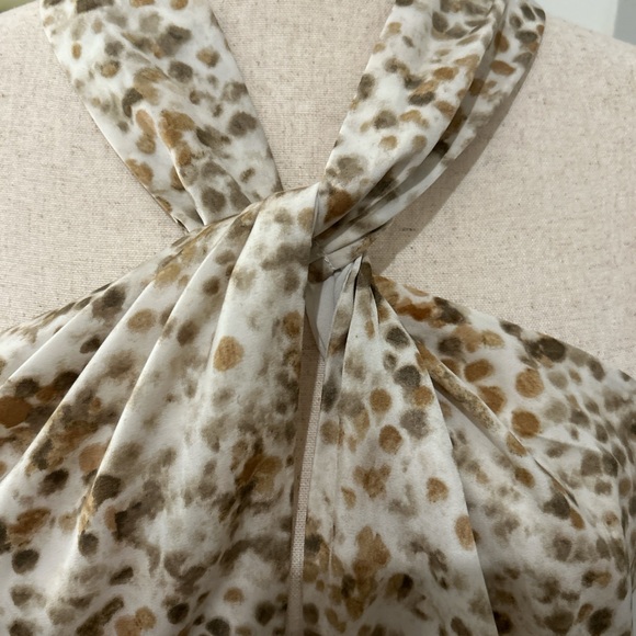 Banana Republic Halter Neck Animal Print Blouse - Picture 6 of 7